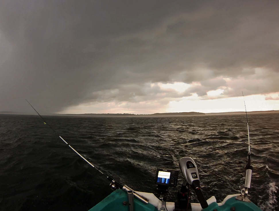 Pêche en drop shot et météo extrême