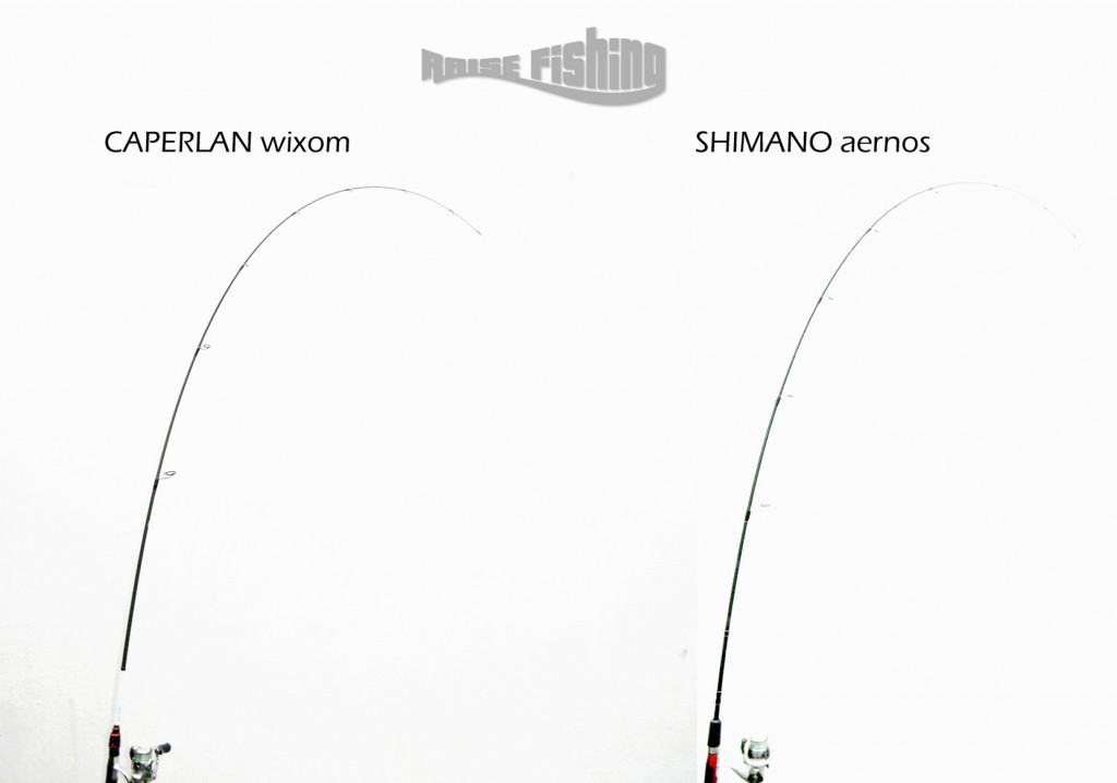 test canne caperlan wixom vs shimano aernos 